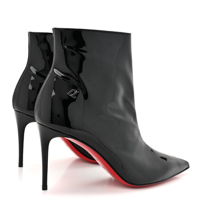 Christian Louboutin Patent Sporty Kate Booty 85 Ankle Boots 38.5 Black 5 of 9