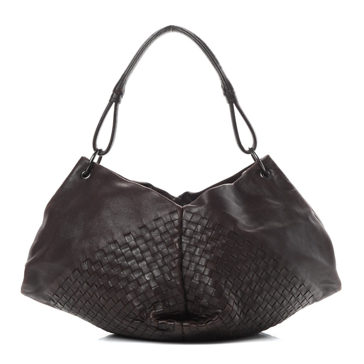 Bottega Veneta Nappa Intrecciato Aquilone Fortune Cookie Hobo Ebano 1 of 16