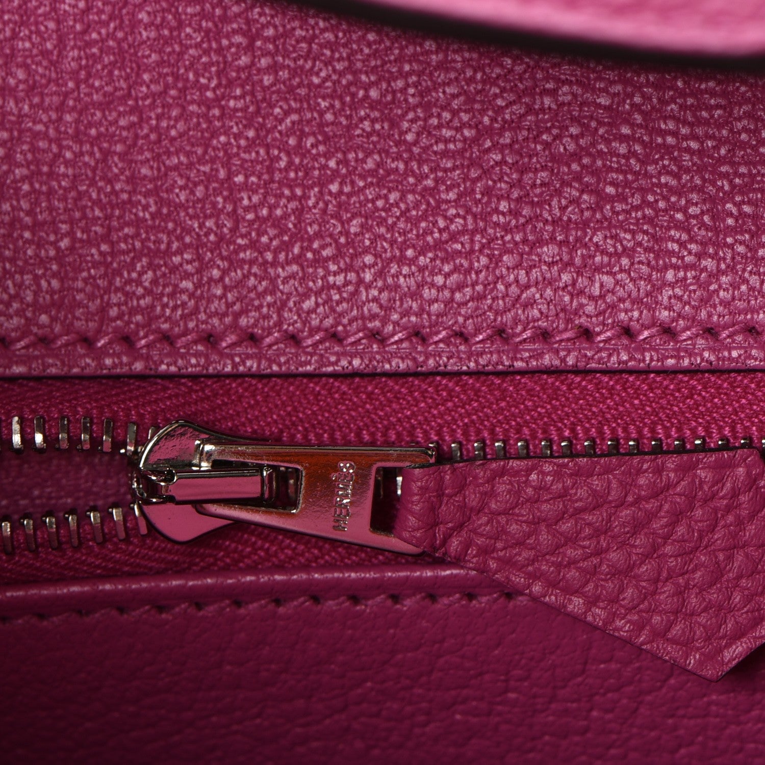 Hermes Togo Birkin 25 Rose Pourpre 17 of 38