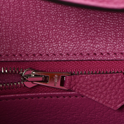 Hermes Togo Birkin 25 Rose Pourpre 17 of 38