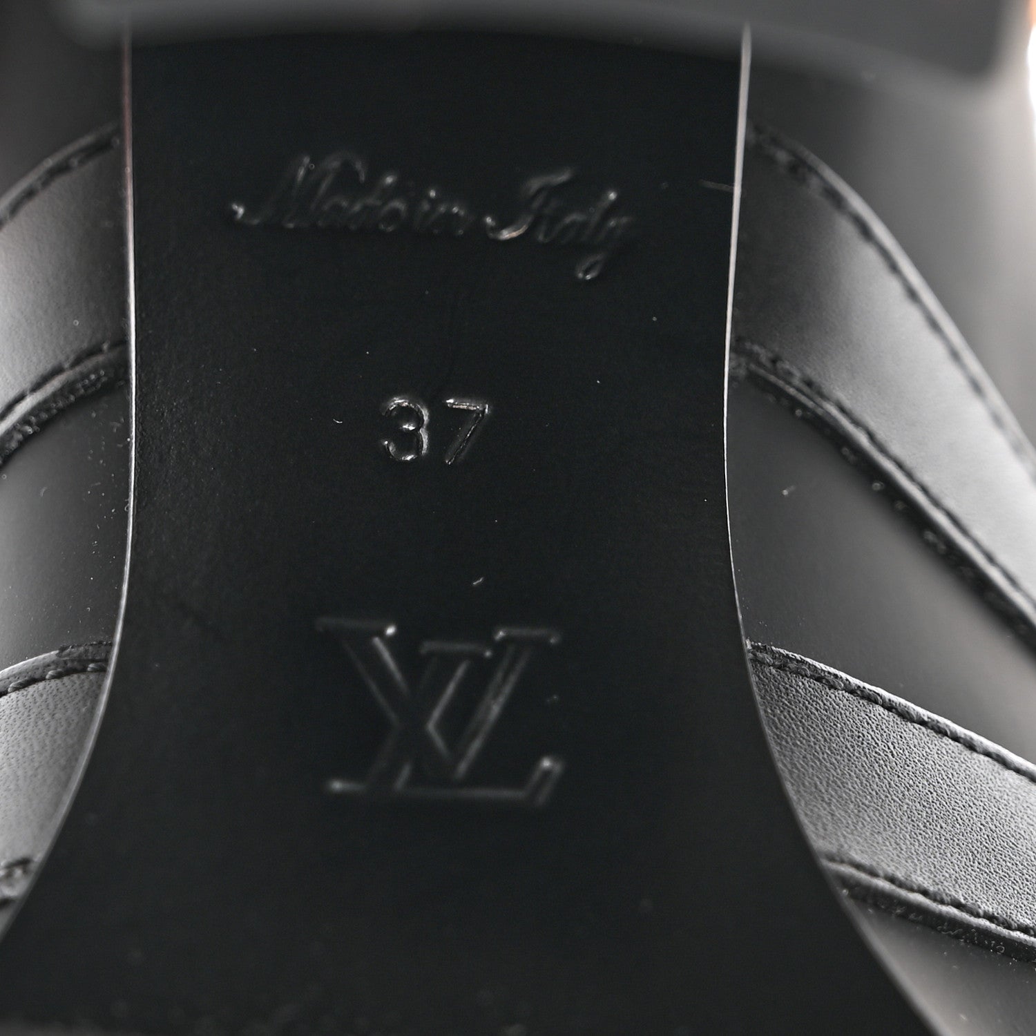 Louis Vuitton Suede Calfskin Monogram Star Trail Ankle Boots 37 Black 7 of 10