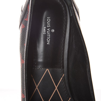 Louis Vuitton Monogram Infrarouge New Revival Ballerina Flats 38.5 Black 7 of 9