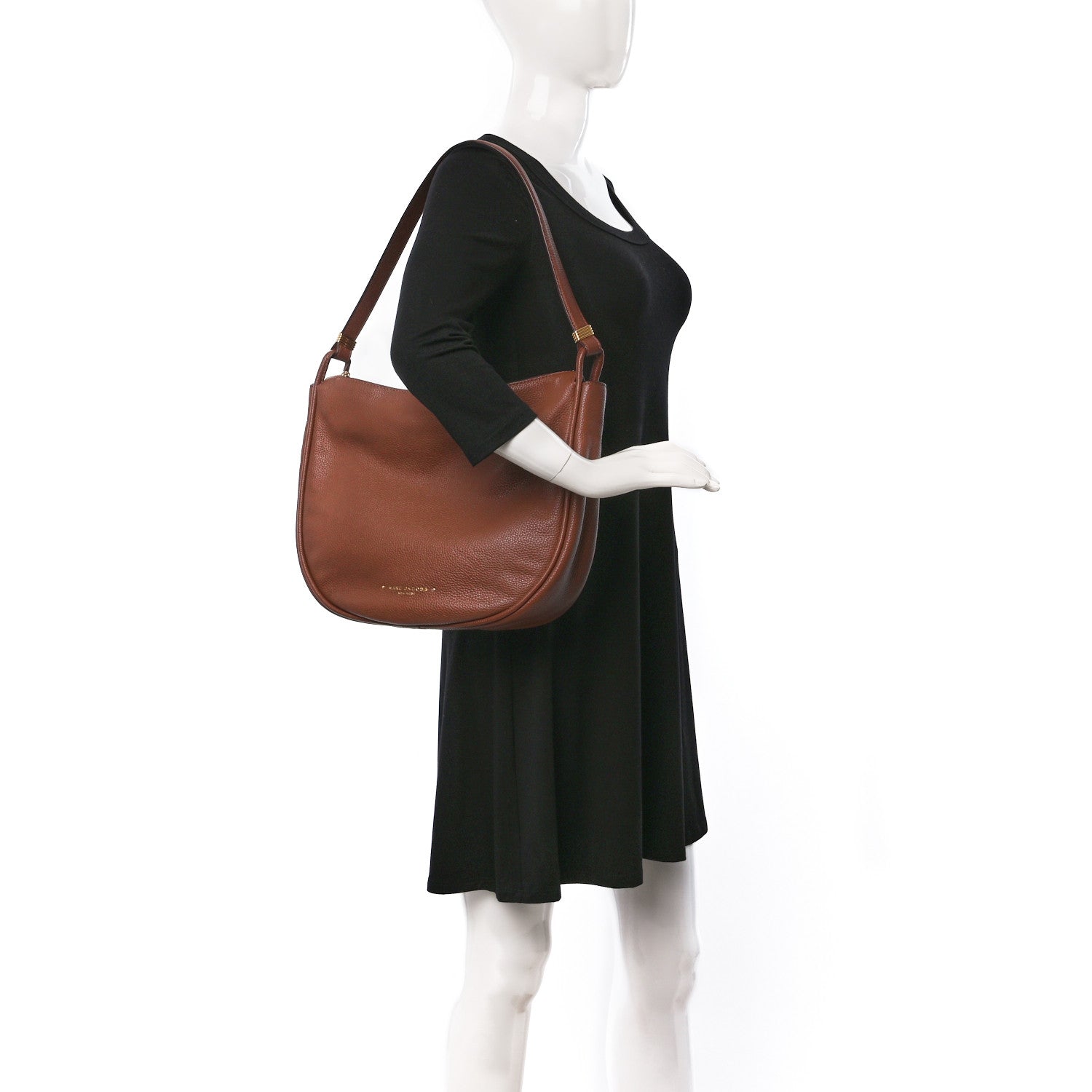 Marc Jacobs Calfskin Hobo Brown 2 of 8