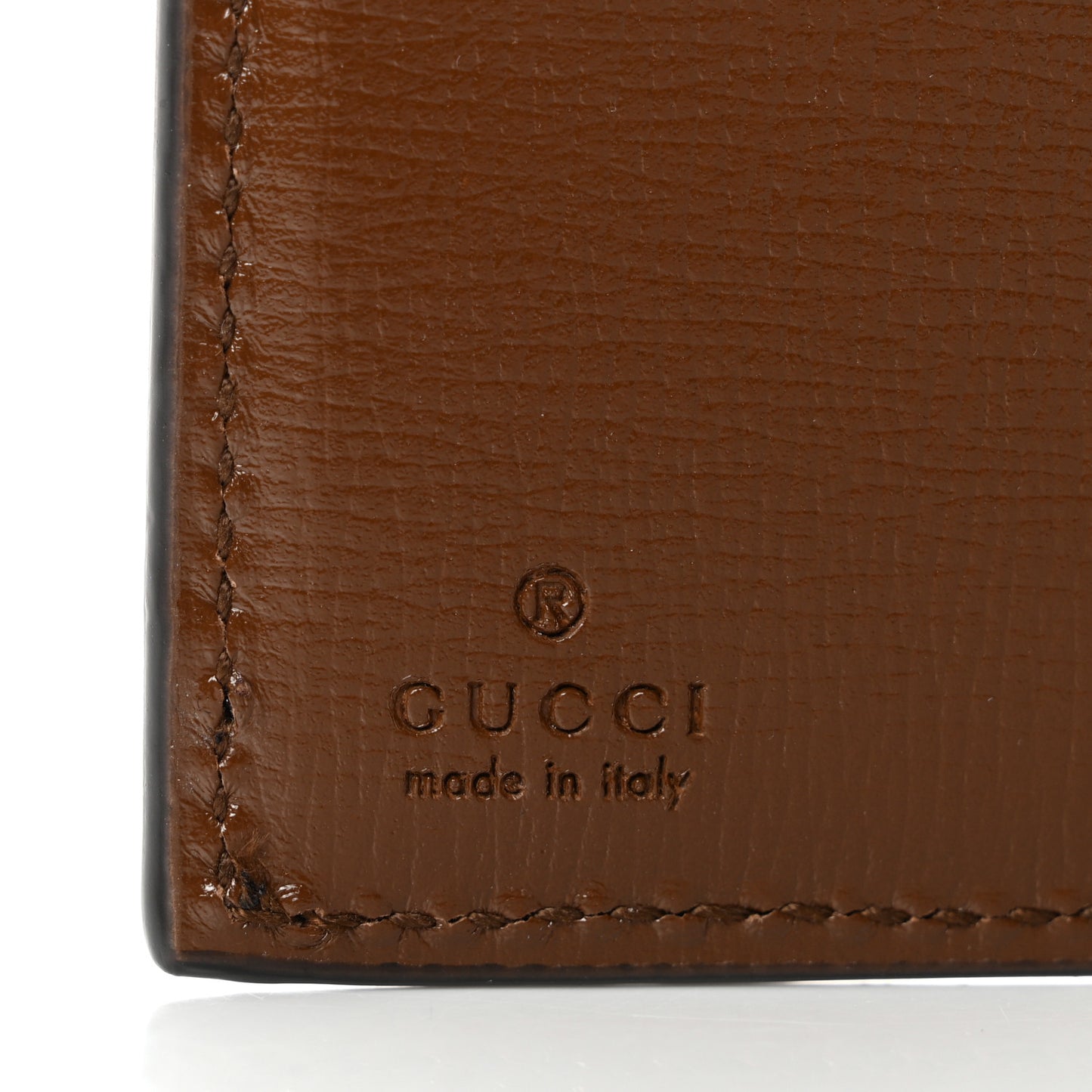 GG Supreme Monogram Textured Calfskin Web Jackie 1961 French Flap Wallet Beige Ebony Brown Sugar