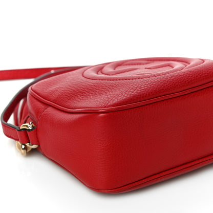 Gucci Pebbled Calfskin Small Soho Disco Bag Tabasco Red 10 of 24
