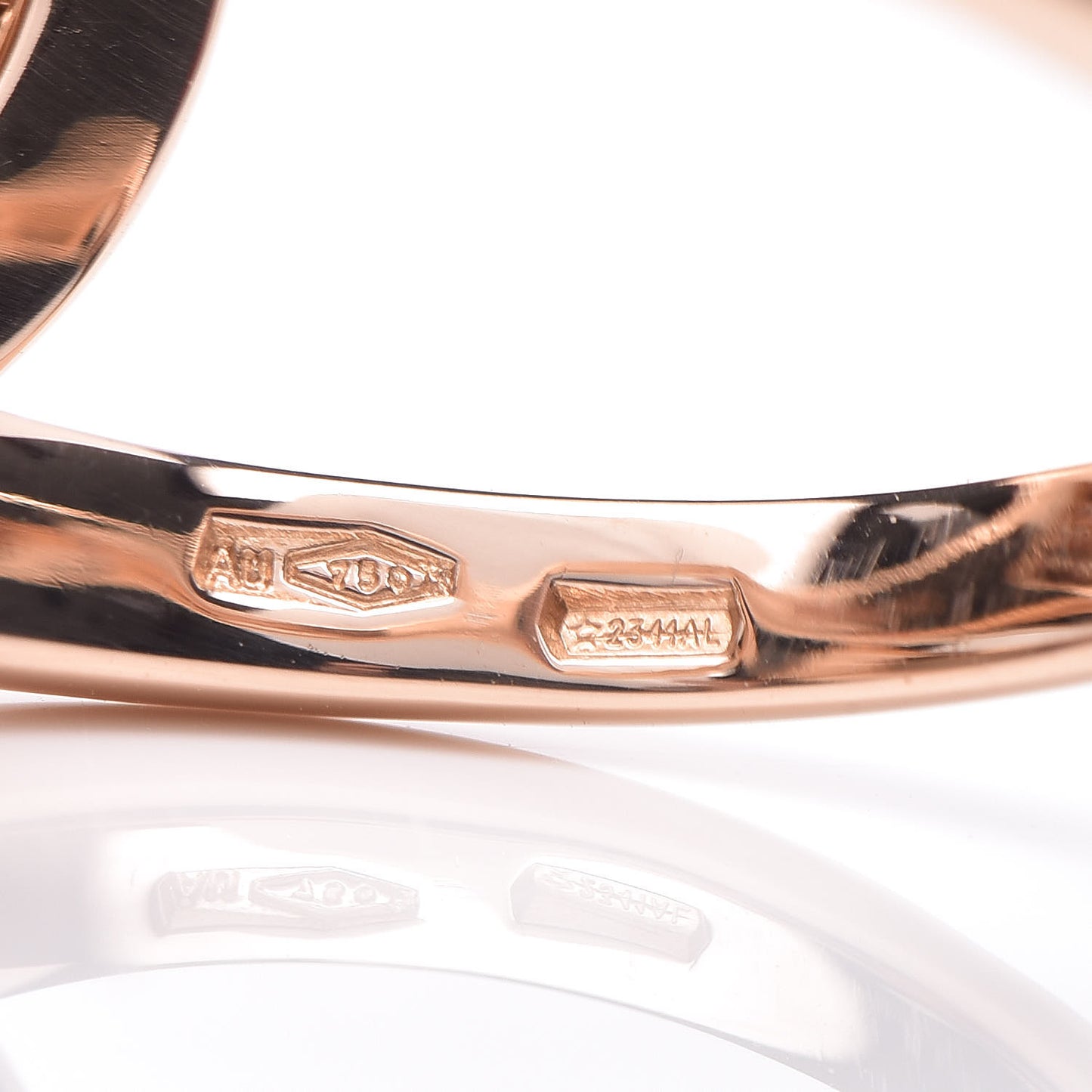 18K Rose Gold Mother of Pearl Diamond Divas' Dream Ring 54 6.75