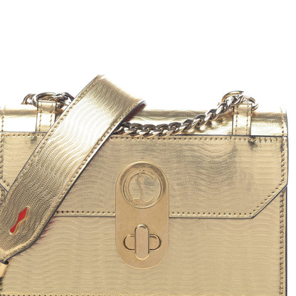 Christian Louboutin Metallic Calfskin Mini Elisa Shoulder Bag Gold 8 of 12
