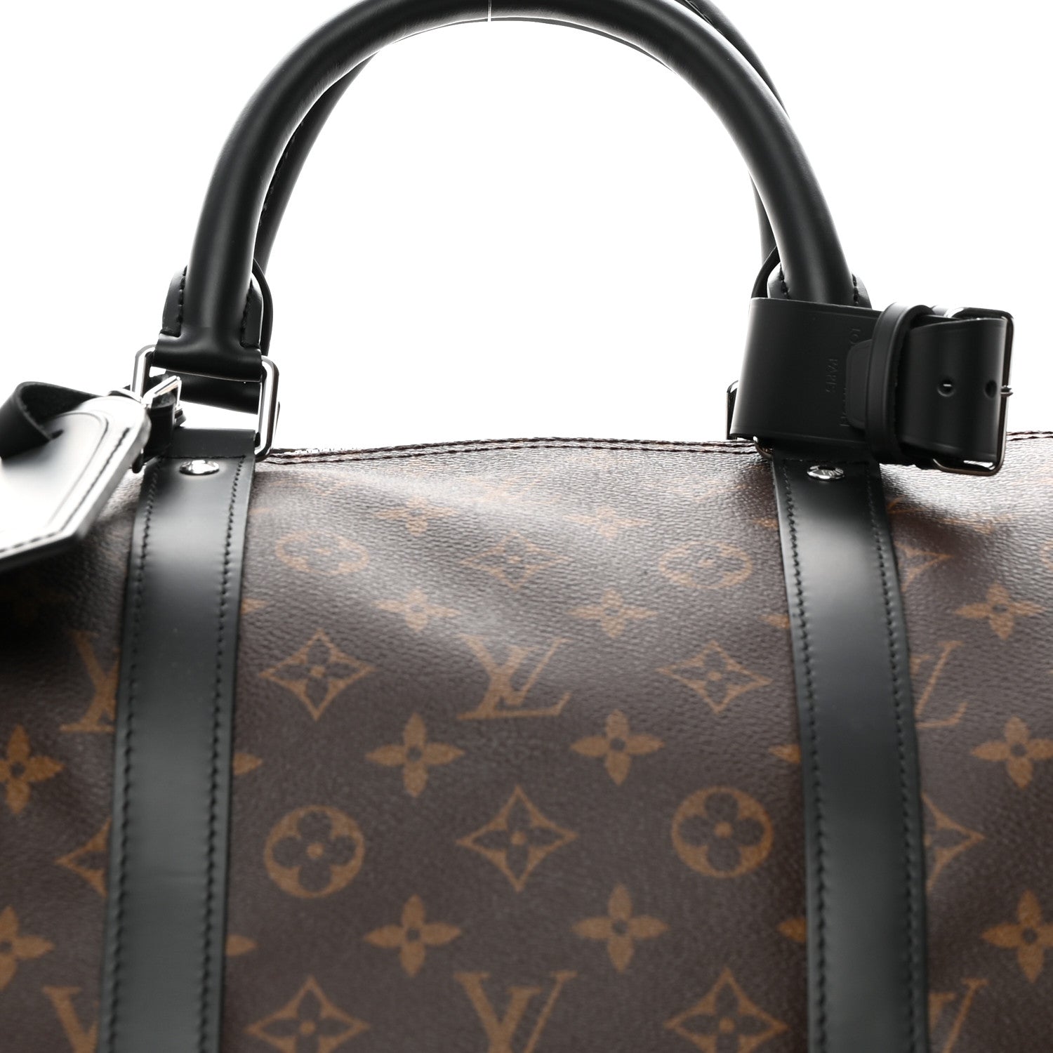 Louis Vuitton Monogram Macassar Keepall Bandouliere 55 7 of 9