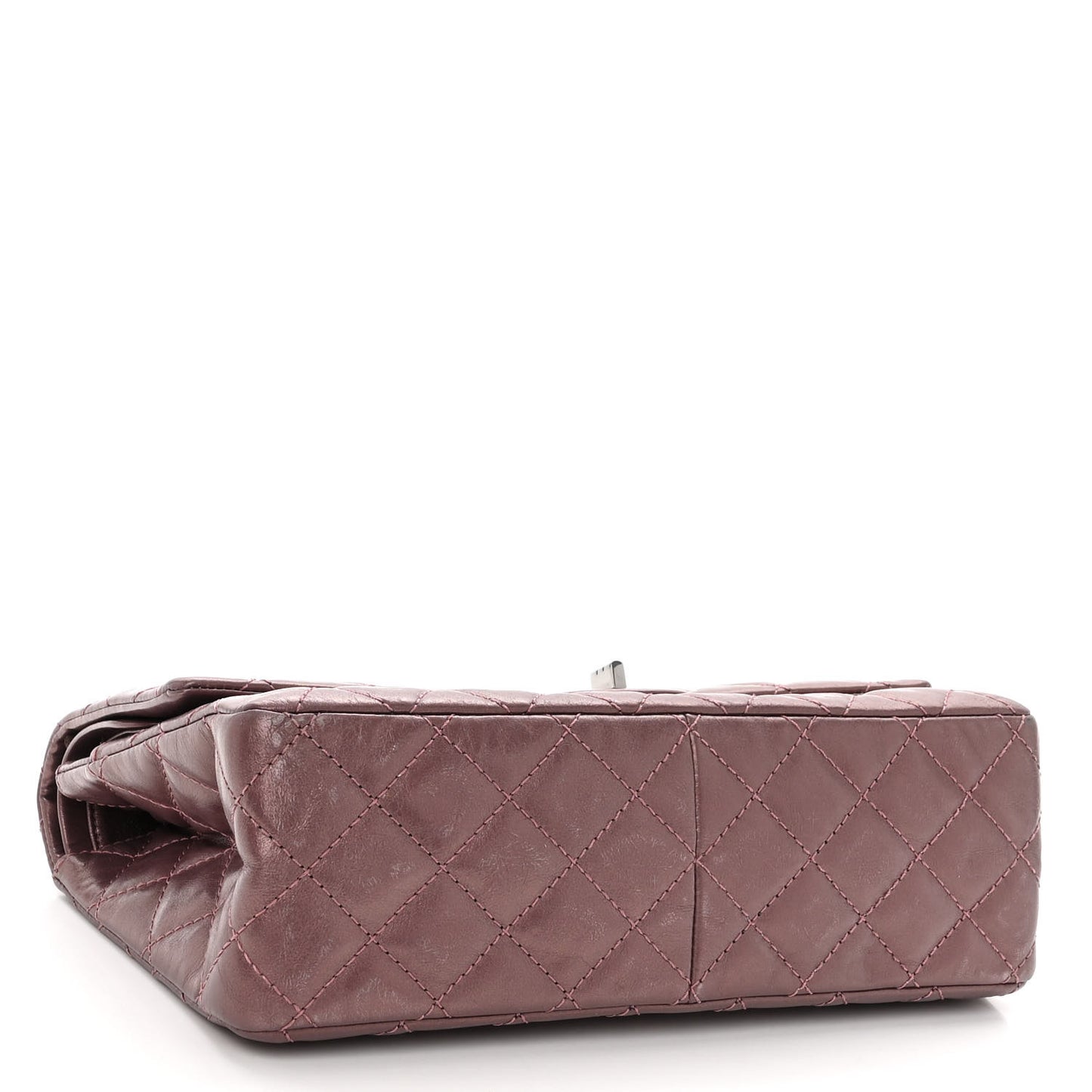 Metallic Aged Calfskin Quilted 2.55 Reissue 226 Flap Rose Fonce