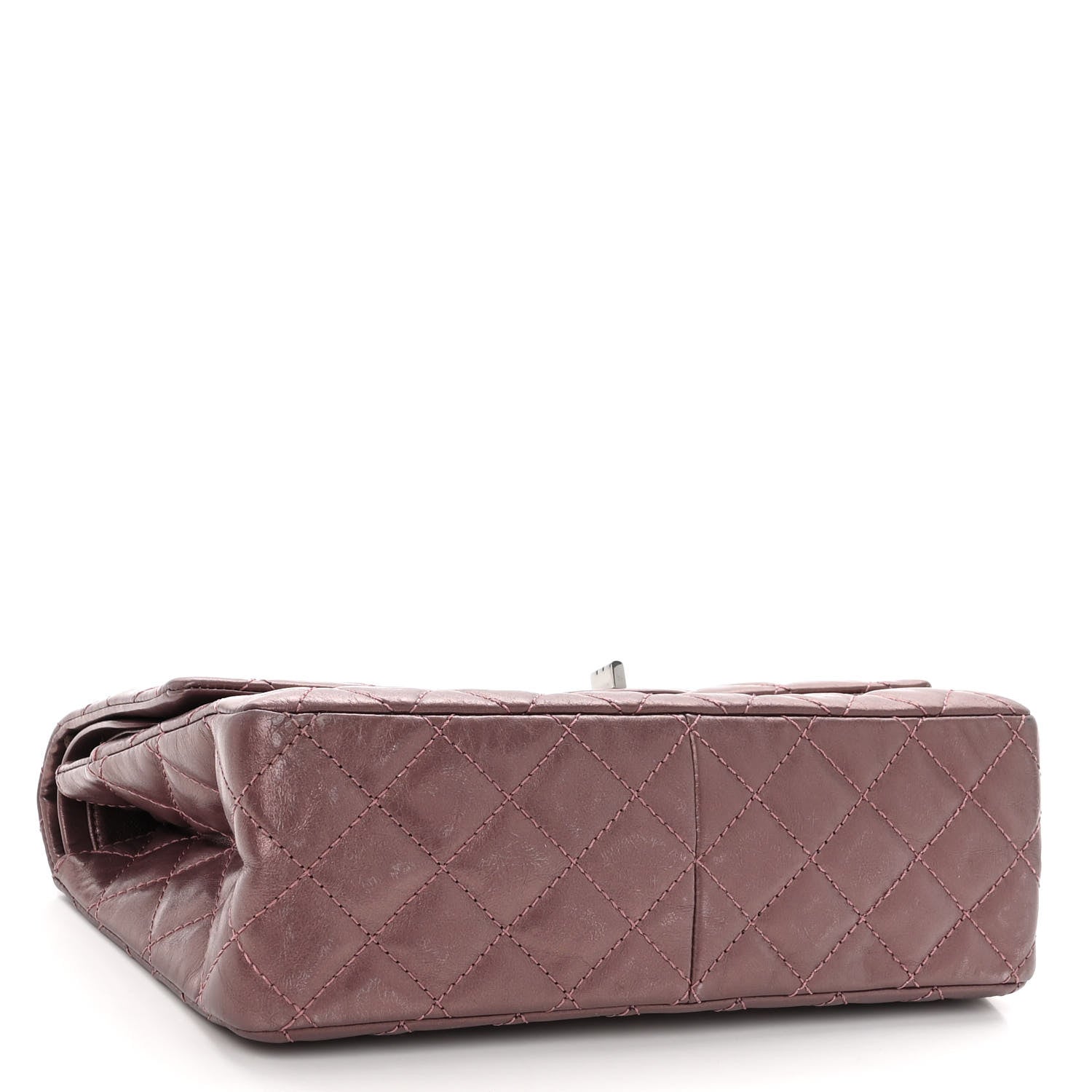 Chanel Metallic Aged Calfskin Quilted 2.55 Reissue 226 Flap Rose Fonce 4 of 12