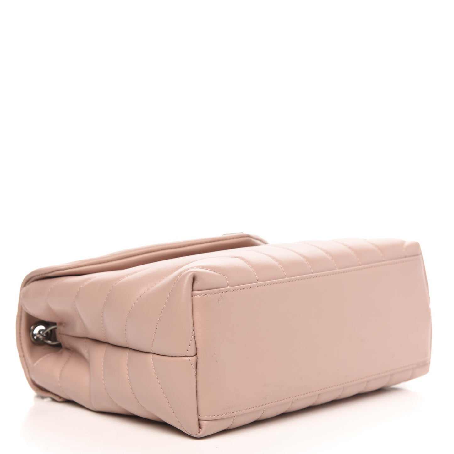 Calfskin Y Quilted Monogram Small Loulou Chain Satchel Rose Antic