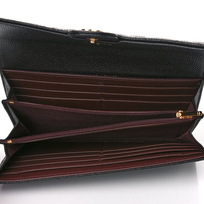 Chanel Caviar Quilted Large Gusset Flap Wallet Black 5 of 11