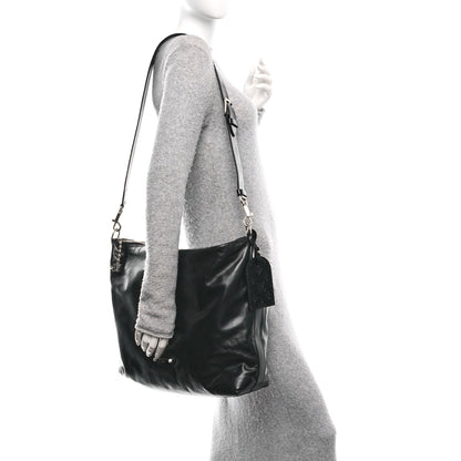 Louis Vuitton LV Night Calfskin Vagabond Hobo Black 2 of 9