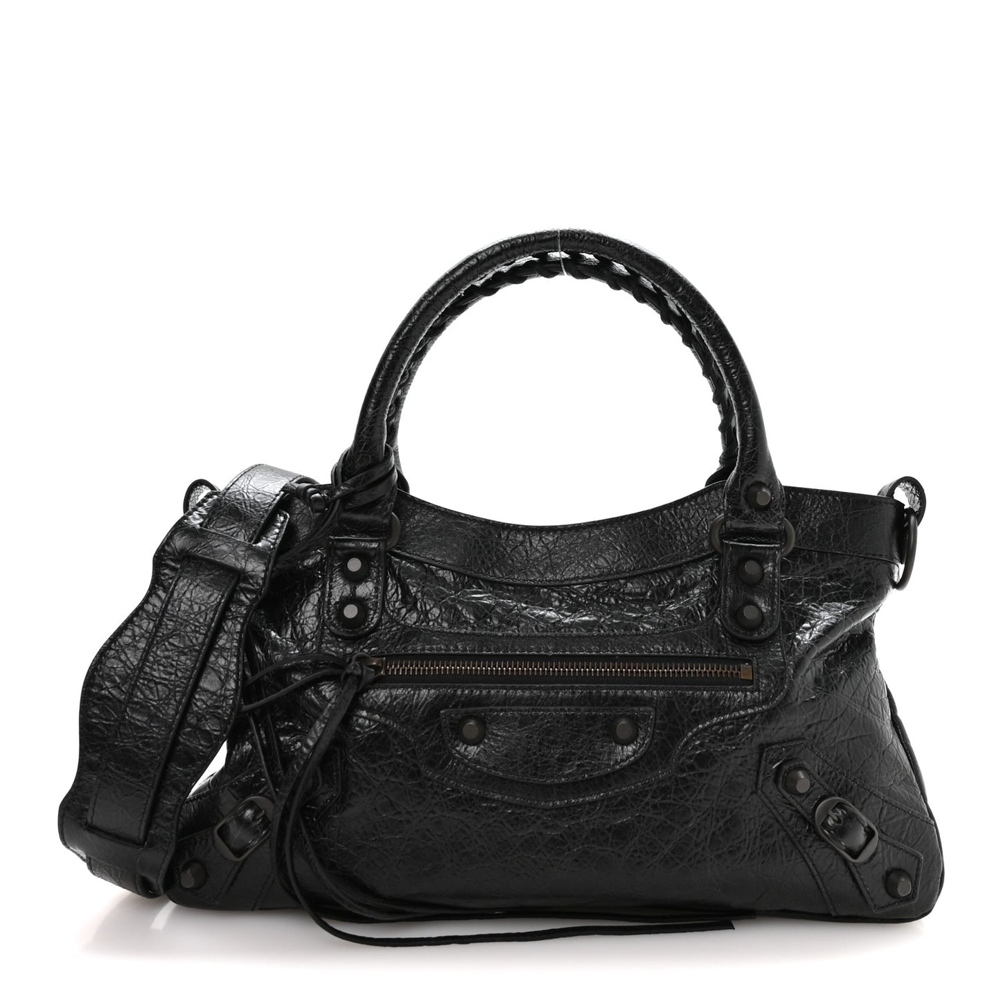 Agneau Arena Classic Hardware Le City First Bag Black