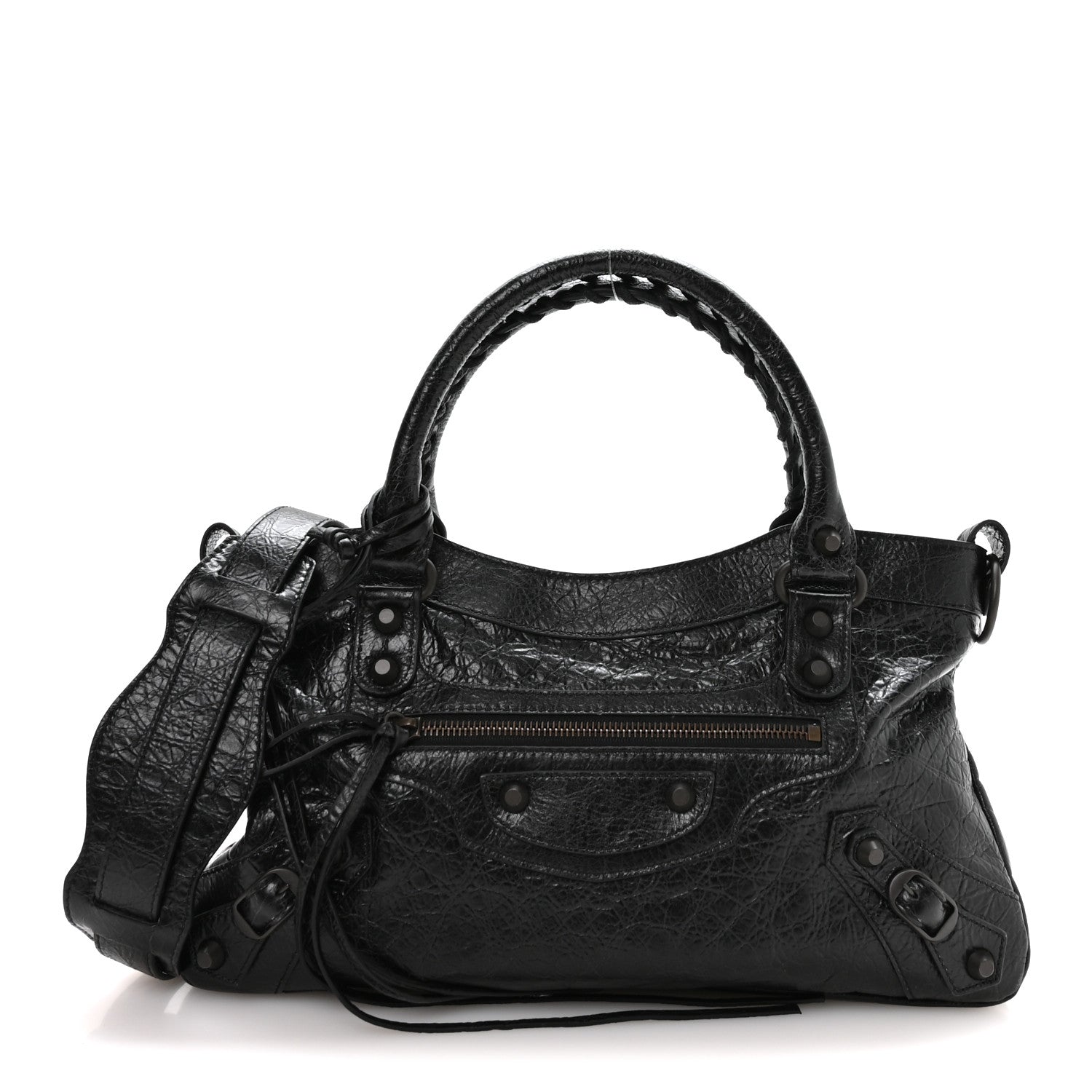 Balenciaga Agneau Arena Classic Hardware Le City First Bag Black 1 of 11