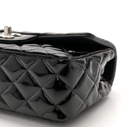 Chanel Patent Calfskin Quilted Mini Rectangular Flap Black 10 of 11