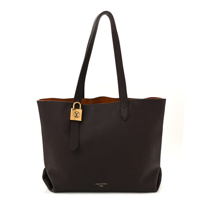 Louis Vuitton Grained Calfskin Low Key Cabas MM Chocolate 1 of 11