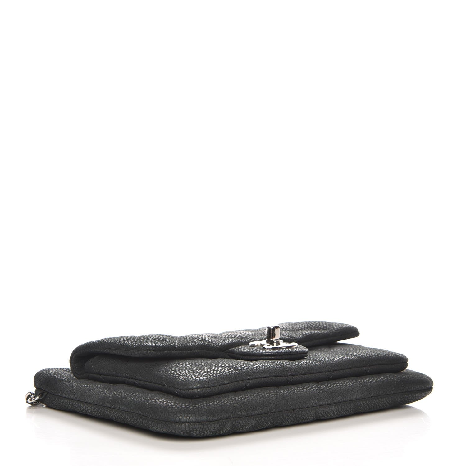 Chanel Iridescent Caviar Quilted Daily Zip Crossbody Bag Black 4 of 7