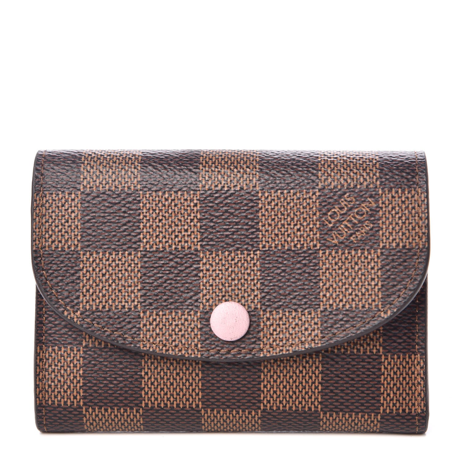 Louis Vuitton Damier Ebene Rosalie Coin Purse Rose Ballerine 1 of 11