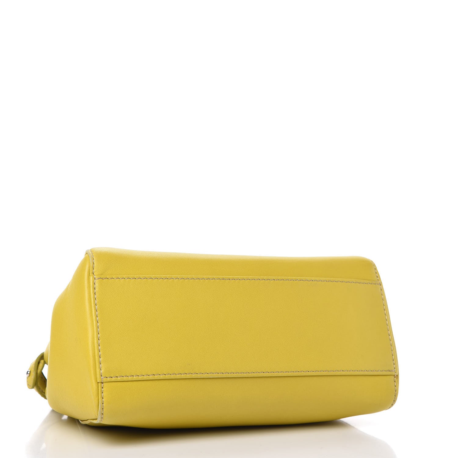 Fendi Nappa Mini Peekaboo Iconic Satchel Lime 4 of 9