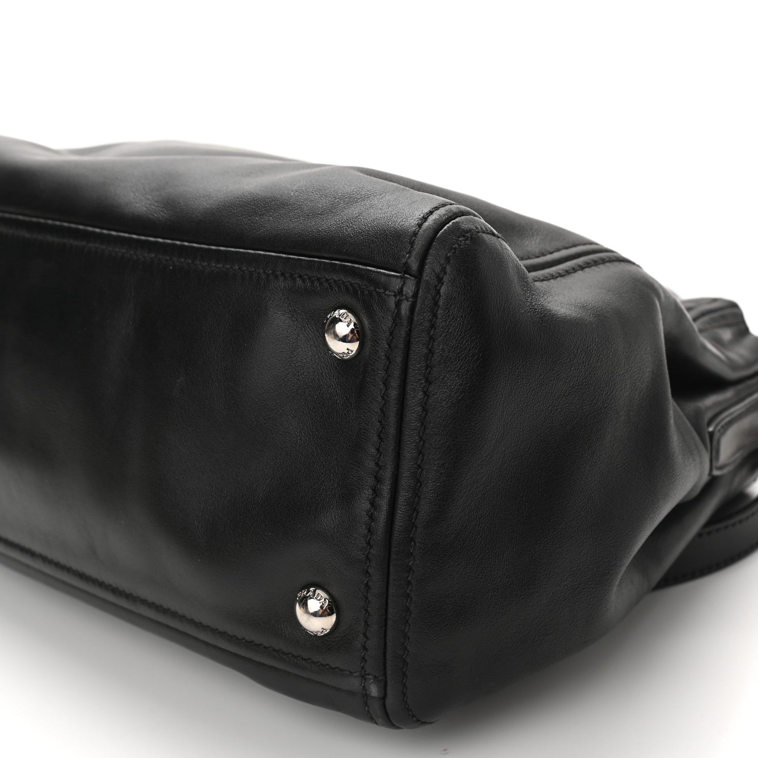 Prada Soft Calfskin Tote Black 9 of 12