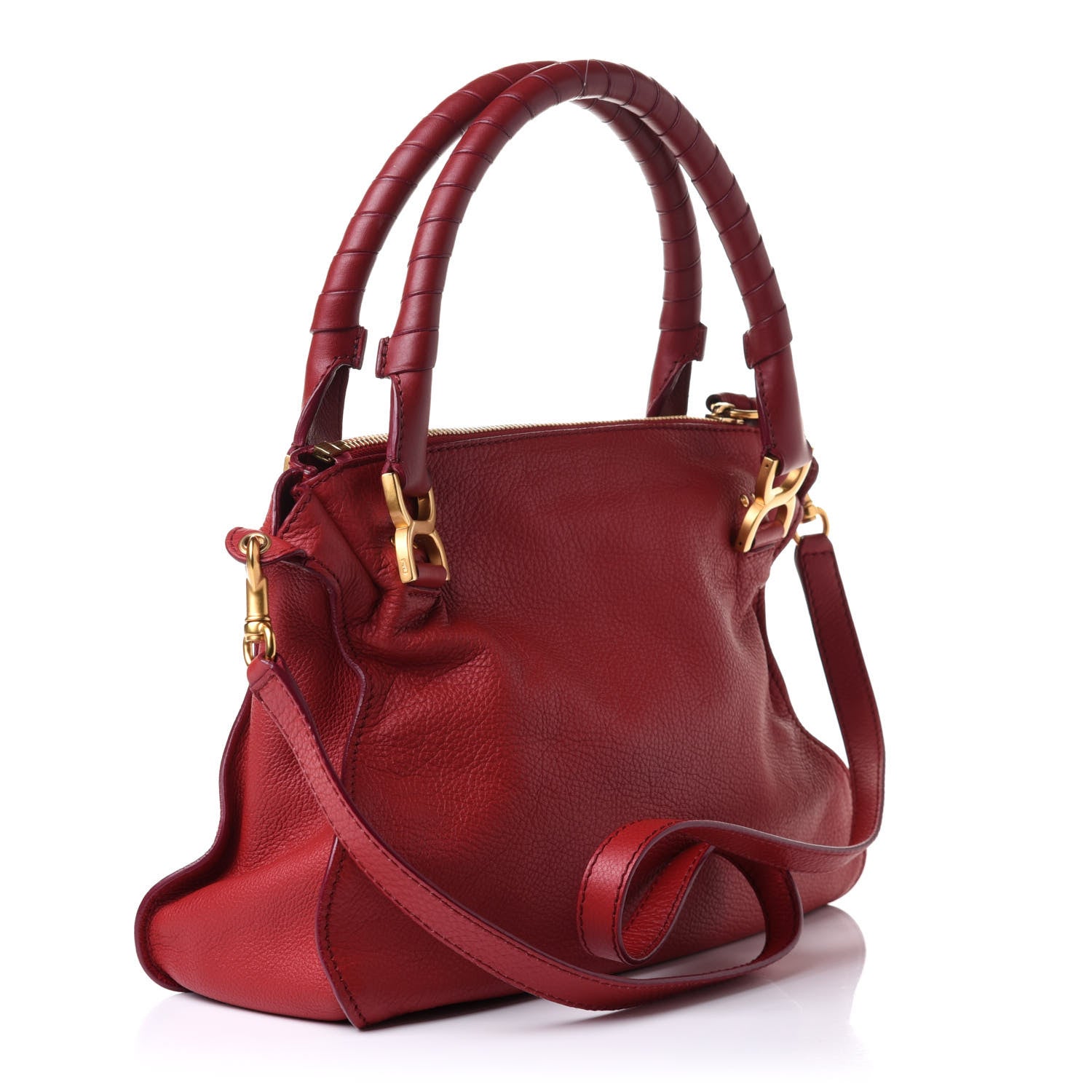 Chloe Calfskin Medium Marcie Satchel Acerola 3 of 10