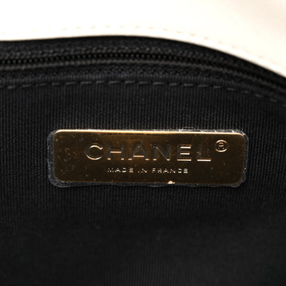 Chanel Lambskin Quilted Large Chanel 19 Flap White 6 of 10