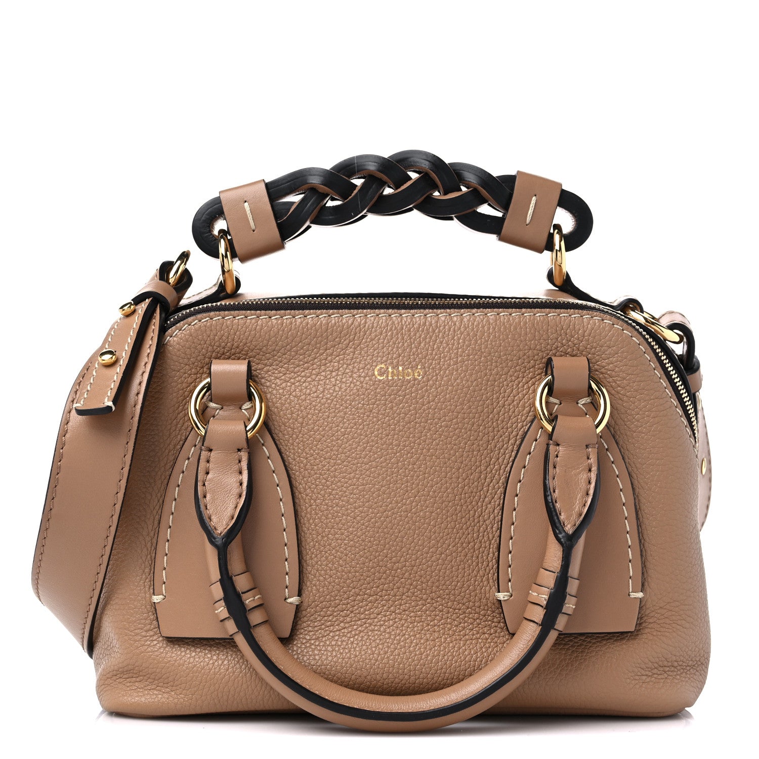 Chloe Calfskin Small Daria Cement Brown 1 of 10