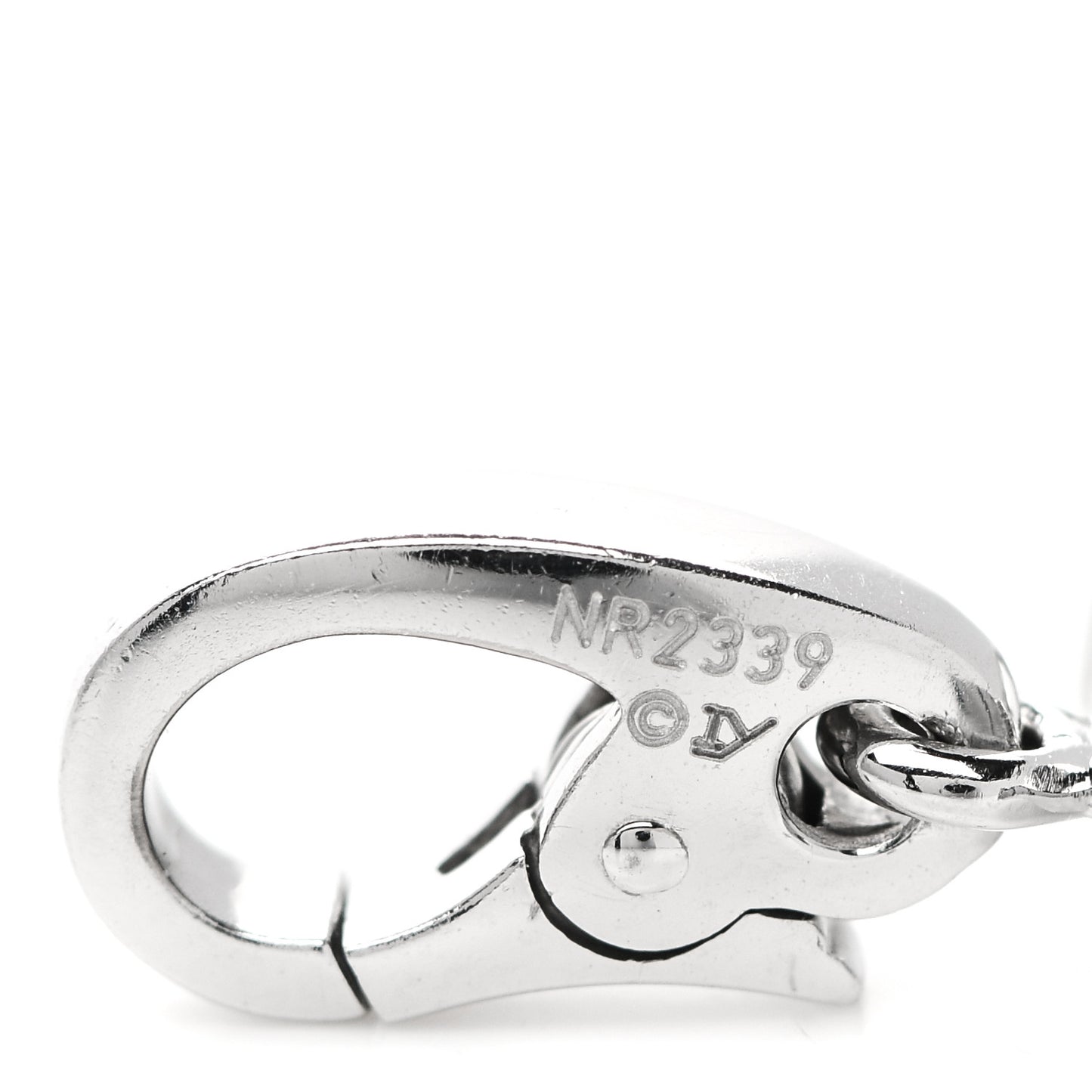 18K White Gold Diamond Logo Charm