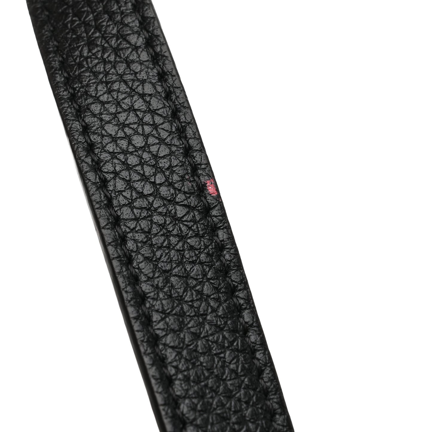 Drummed Calfskin Nano Luggage Black