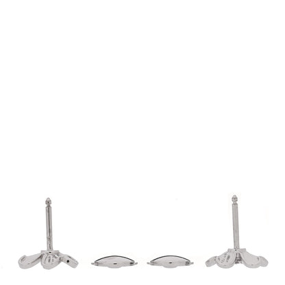 Van Cleef & Arpels 18K White Gold Diamond Mini Frivole Earrings 3 of 5