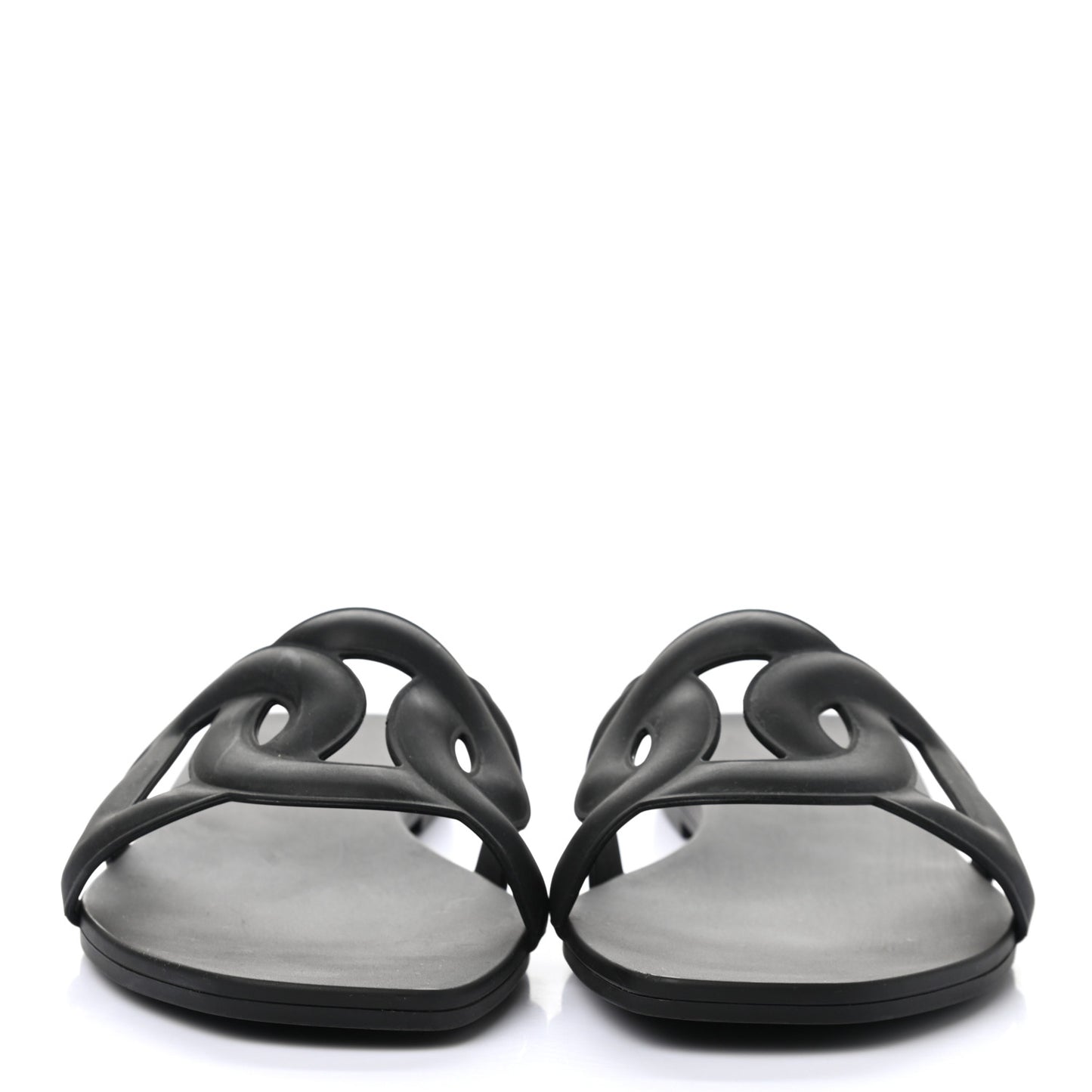 Rubber Aloha Sandals 37 Black