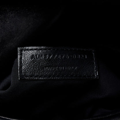 Saint Laurent Lambskin Quilted Monogram Monochrome Small Loulou Puffer Chain Satchel Black 8 of 12