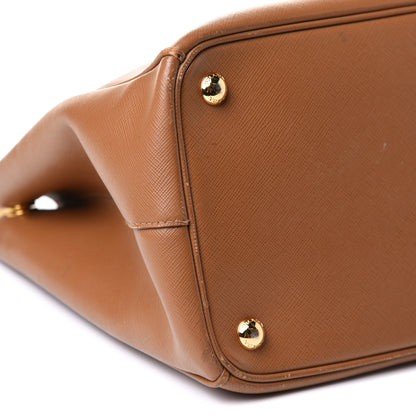 Prada Saffiano Medium Galleria Double Zip Tote Caramel 8 of 13