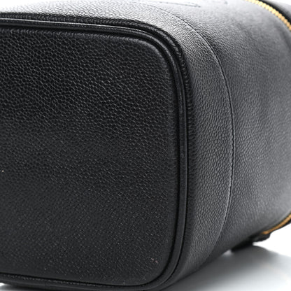 Chanel Caviar Vanity Cosmetic Case Black 7 of 11