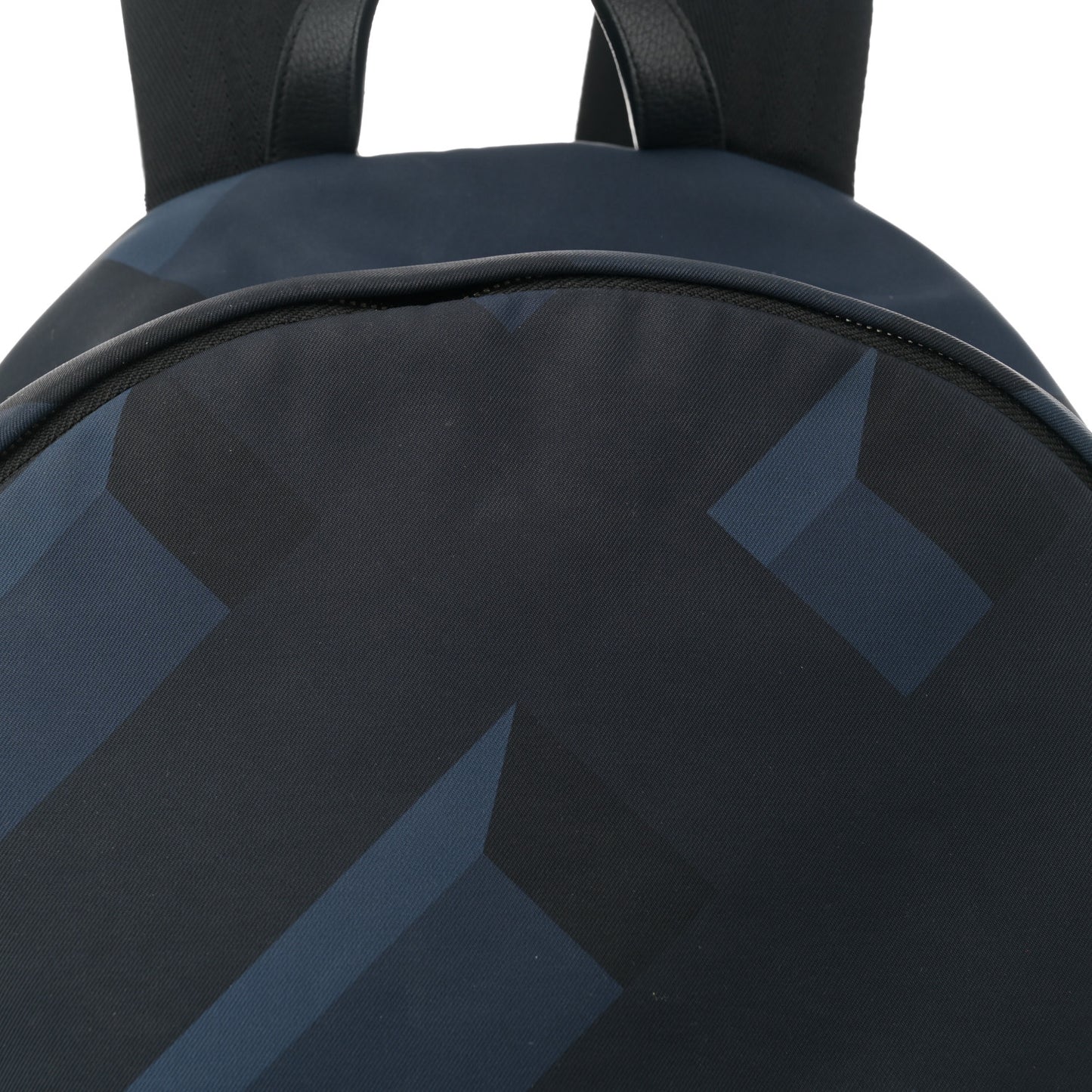 Nylon Check Print Abbeydale Simple Backpack Navy