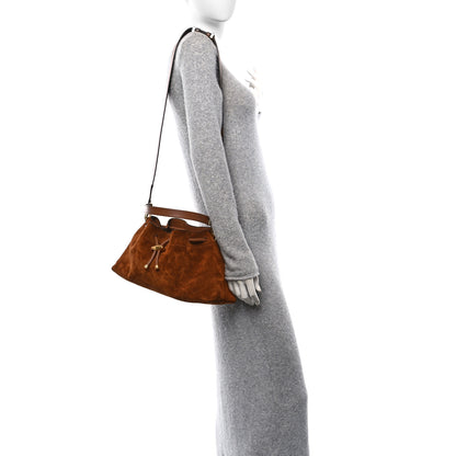 Jimmy Choo Suede Bon Bon East West Bucket Bag Tan 2 of 9