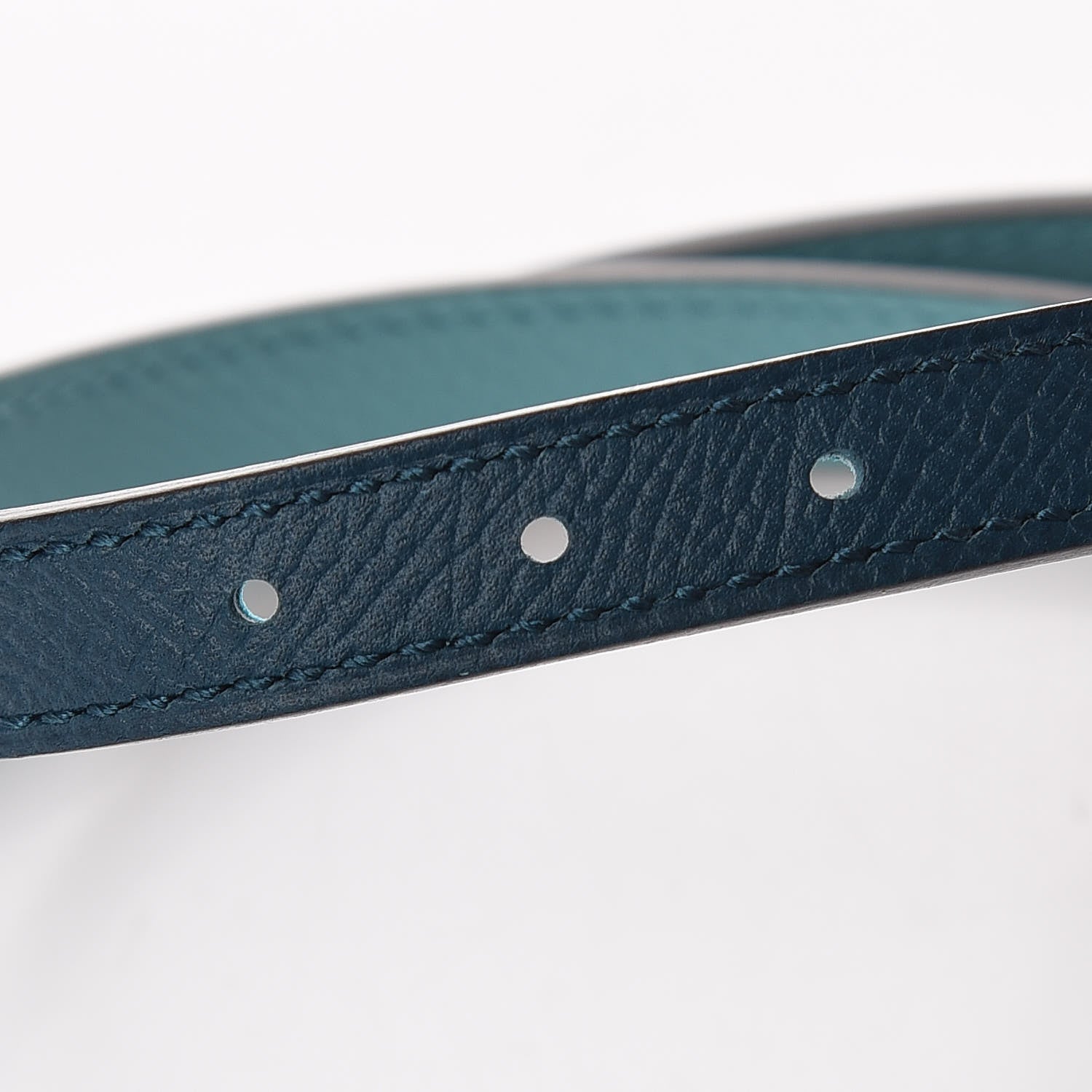 Hermes Epsom Swift 13mm Focus Belt 90 Bleu Atoll Colvert 5 of 8