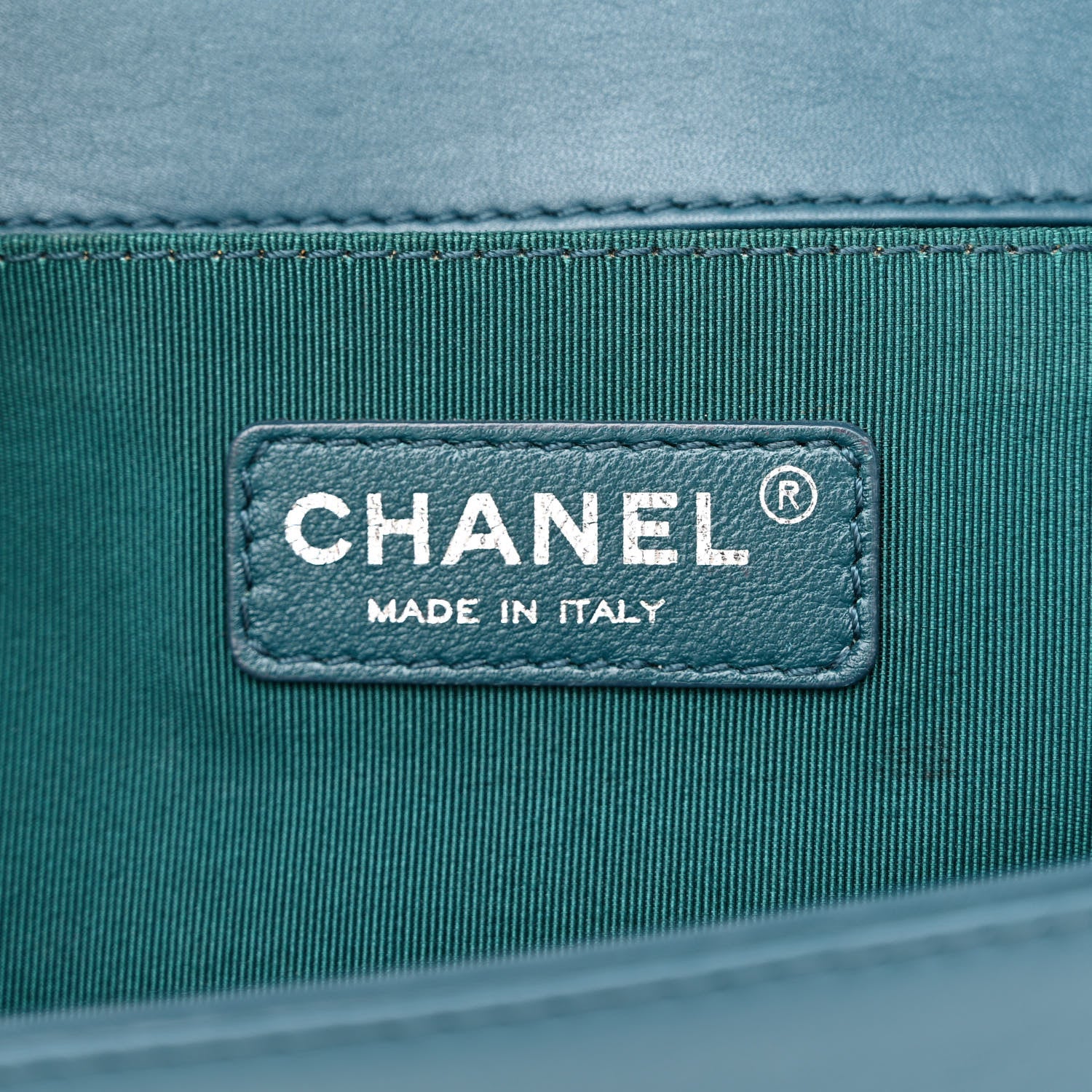 Chanel Calfskin Ombre Faded Quilted Medium Boy Flap Green 6 of 12