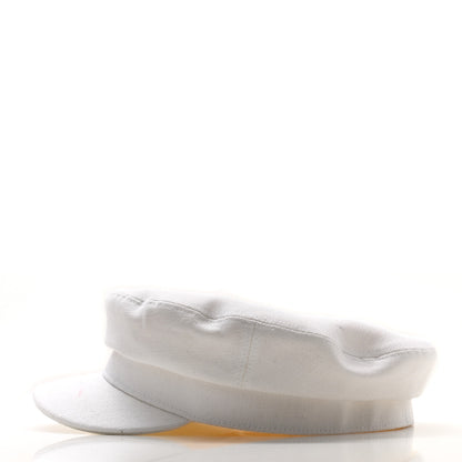 Hermes Hemp Canvas Cotton Giulia Visage Soleil Cap 57 White 4 of 8