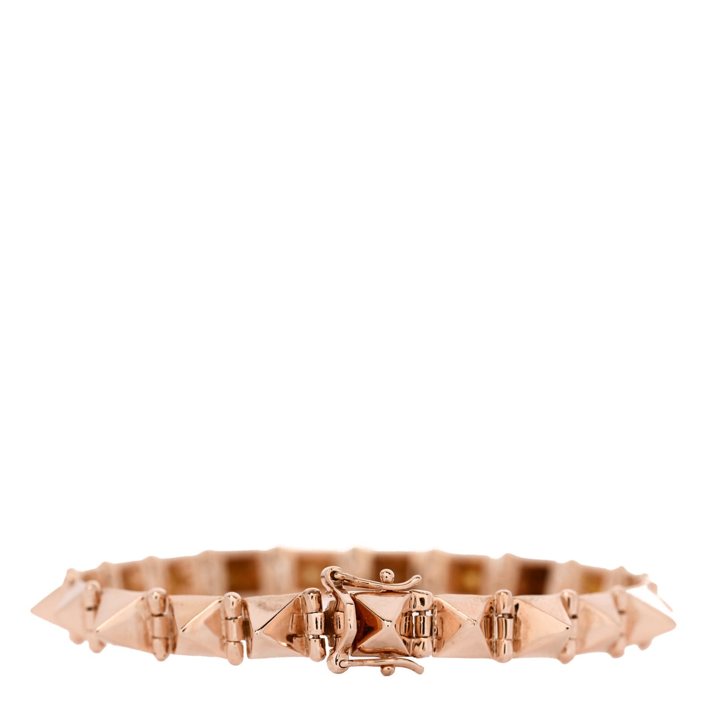 14K Rose Gold Spike Bracelet