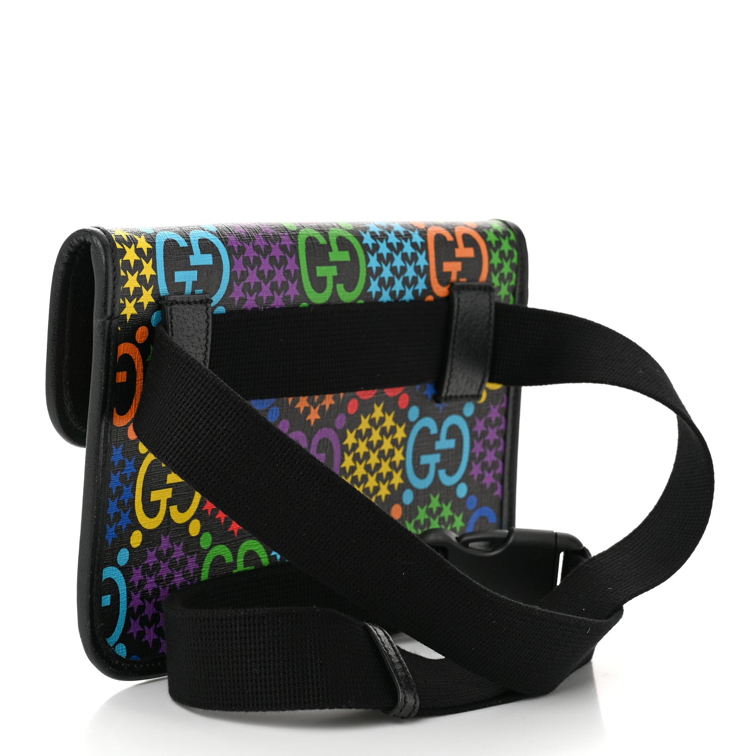 Gucci GG Supreme Monogram Psychedelic Slim Belt Bag Black 3 of 10