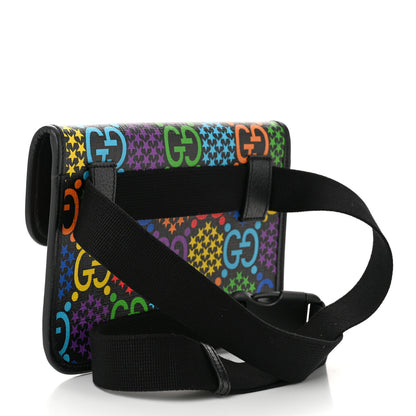 Gucci GG Supreme Monogram Psychedelic Slim Belt Bag Black 3 of 10