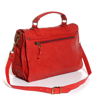 Proenza Schouler Lambskin Medium PS1 Satchel Bright Red 3 of 13