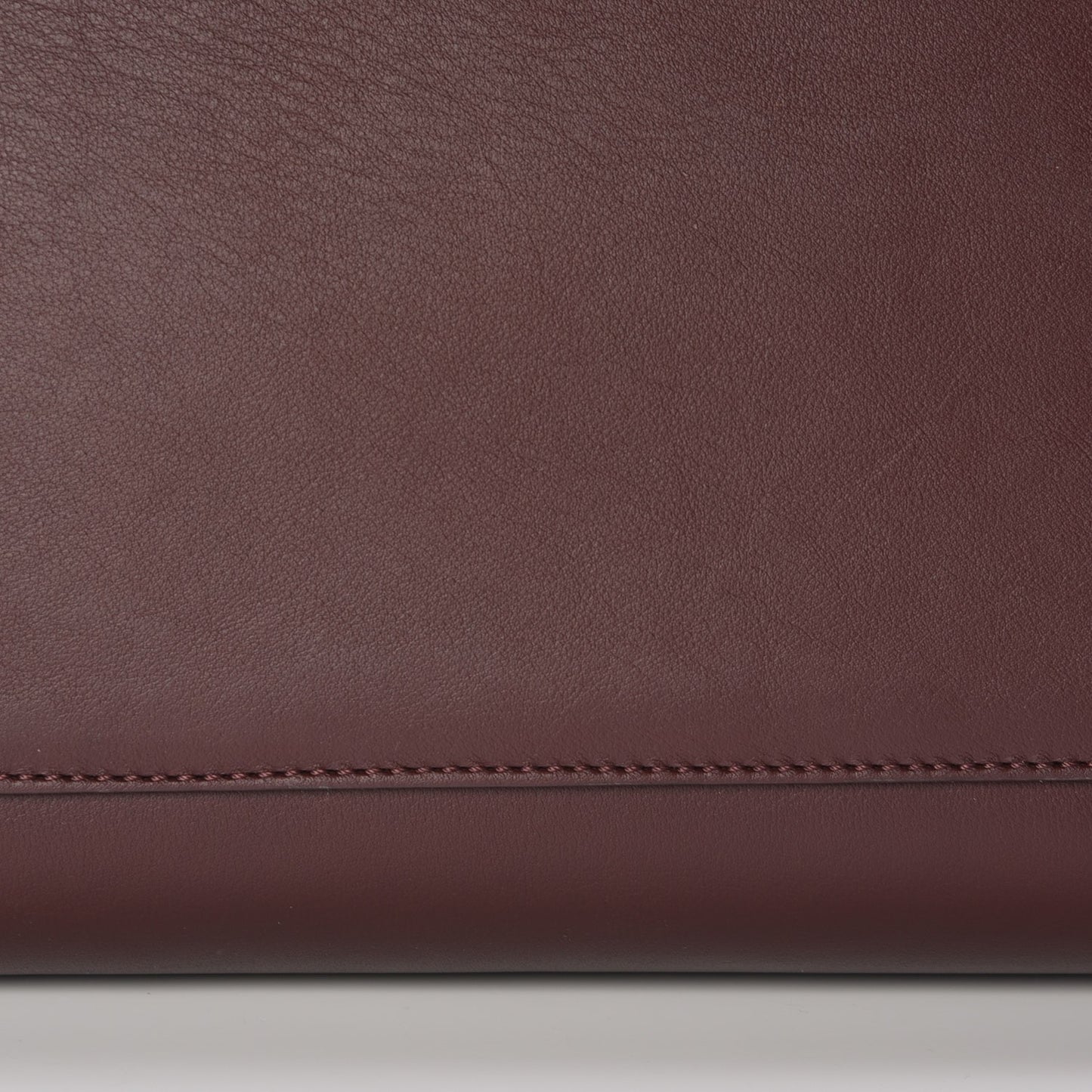 Silky Calf Oversized Willow Tote Oxblood