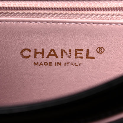 Chanel Iridescent Calfskin Quilted Small Straight Lined Flap Black 11 of 23