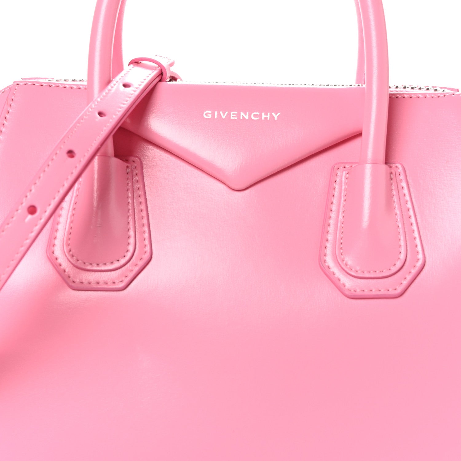 Givenchy Shiny Lord Calfskin Small Antigona Bright Pink 8 of 10