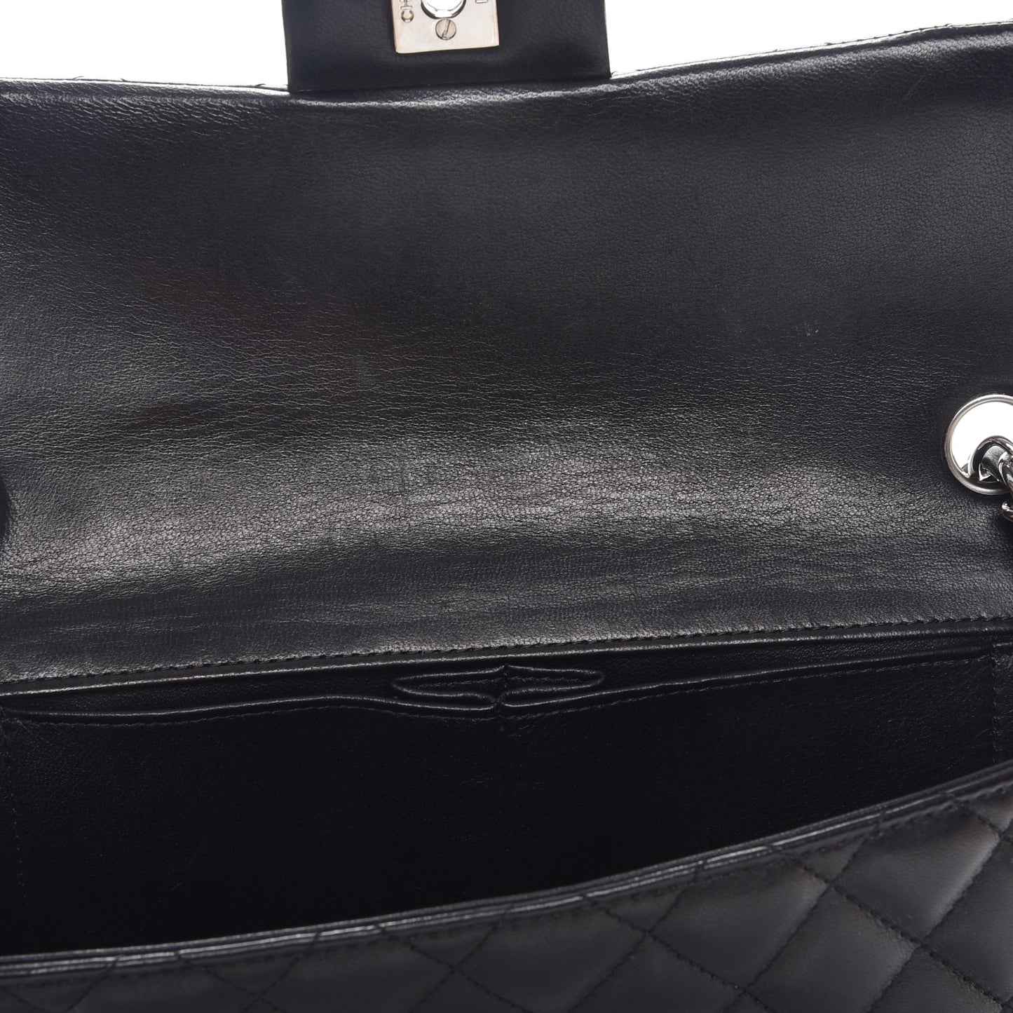 Lambskin Quilted East West Flap Black