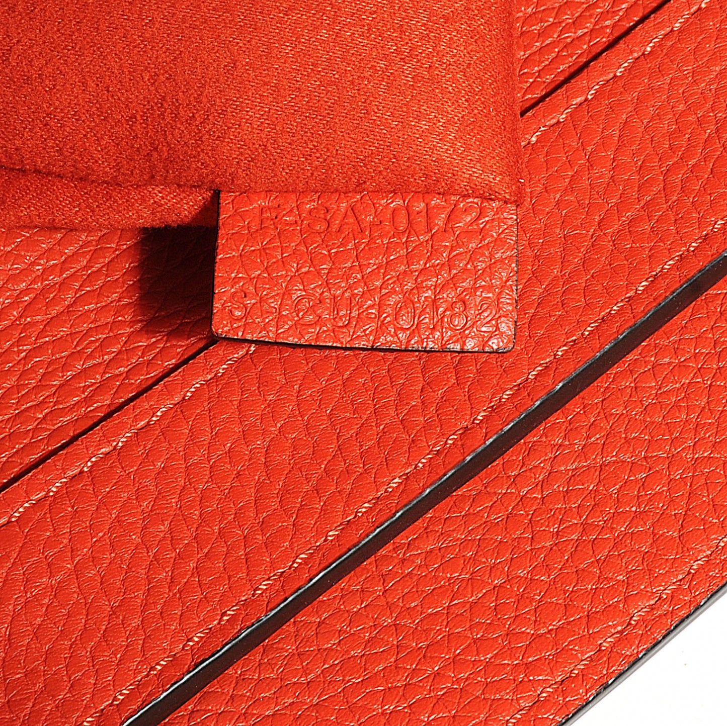 Drummed Calfskin Mini Luggage Bag Vermillion