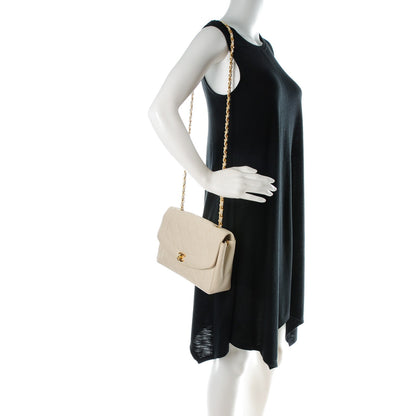 Chanel Caviar Quilted Medium Single Flap Beige Clair 2 of 12